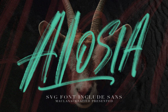 Alosia: A Playful Brush-Pen Display Font for Digital Branding