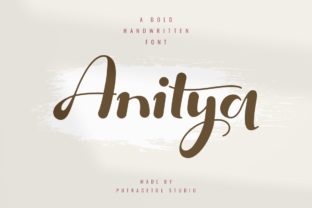 Anitya: Bold Display Font for Craft Creators