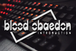 BloodObaedon: A Display Font That Feels Like a Creative Spark