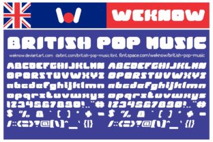 British Pop Music Font: A Bold Display Typeface for Digital Branding