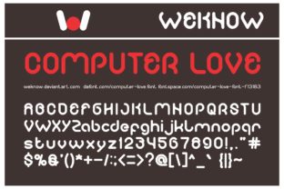 Computer Love: A Playful Display Font for Bold Brand Moments