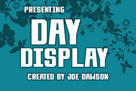 Day Display Font for Web Design