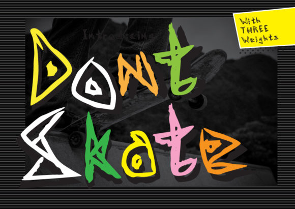 Don’t Skate Font: A Bold, Gritty Display Typeface for Retro Branding