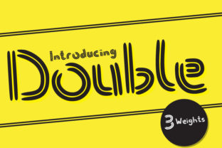 Double Font: A Playful Display Typeface for Branding