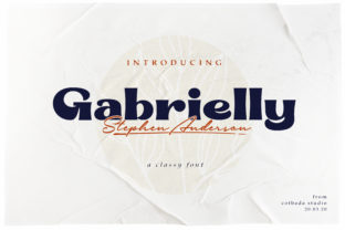 Gabrielly: A Display Font with Gentle Vintage Soul
