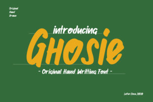 Ghosie: A Friendly Handwritten Display Font for Editorial Design