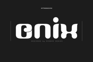 Onix: A Playful Display Typeface for Handmade Creators