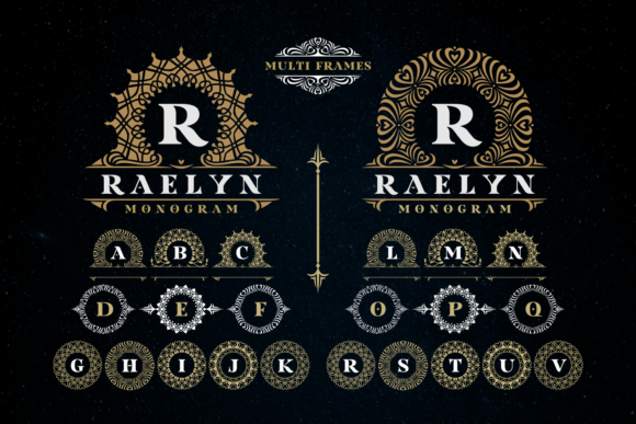 Raelyn Monogram: A Handwritten Font for Elegant Design