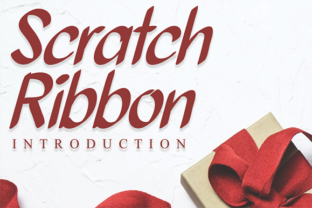 Scratch Ribbon Font for Creative Makers