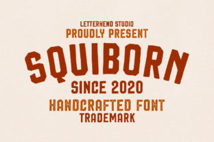 Squiborn: A Bold Display Font That Cuts Through the Feed