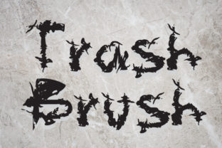 Trash Brush: A Fun Font for Creative Projects