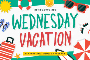 Wednesday Vacation Font for Web Design